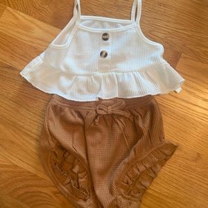 Two piece set top and bottoms